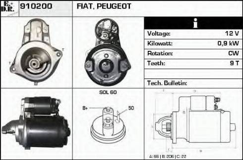 EDR 910200 - Стартер autospares.lv