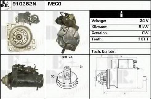 EDR 910282N - Стартер autospares.lv