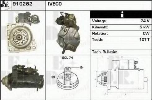 EDR 910282 - Стартер autospares.lv