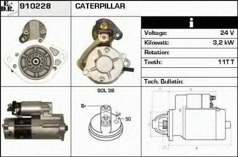 EDR 910228 - Стартер autospares.lv