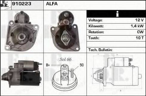 EDR 910223 - Стартер autospares.lv