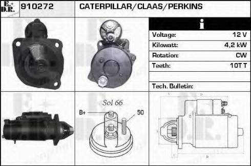 EDR 910272 - Стартер autospares.lv