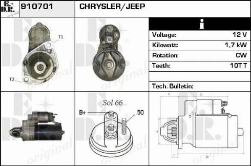 EDR 910701 - Стартер autospares.lv