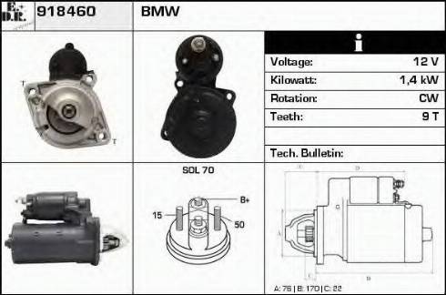 EDR 918460 - Стартер autospares.lv