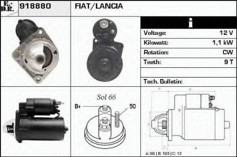 EDR 918880 - Стартер autospares.lv