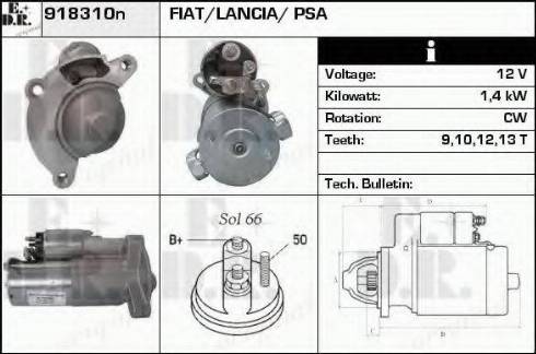 EDR 918310N - Стартер autospares.lv