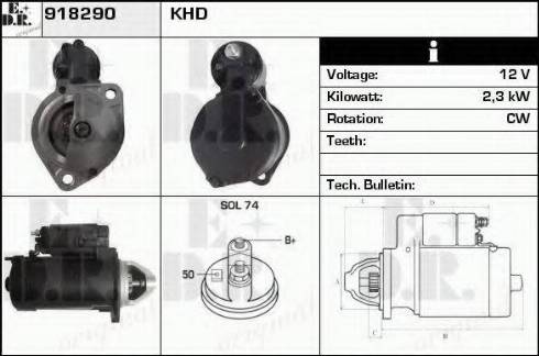 EDR 918290 - Стартер autospares.lv