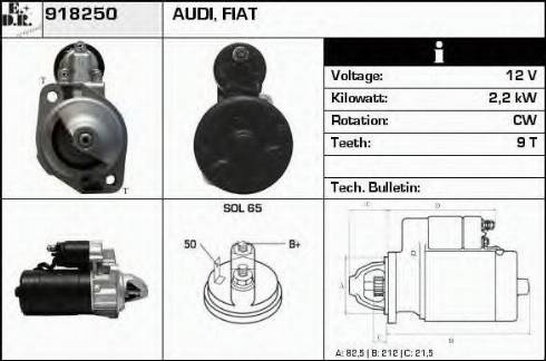 EDR 918250 - Стартер autospares.lv