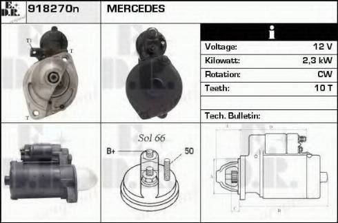 EDR 918270N - Стартер autospares.lv