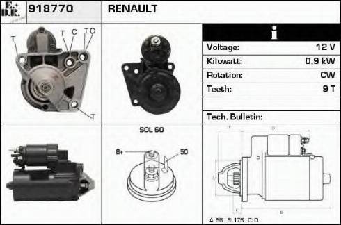 EDR 918770 - Стартер autospares.lv