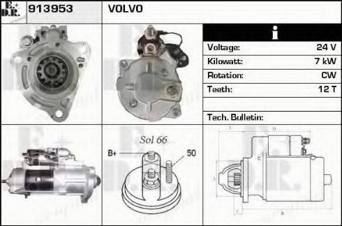 EDR 913953 - Стартер autospares.lv