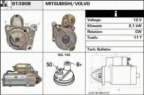 EDR 913908 - Стартер autospares.lv