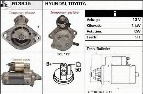 EDR 913935 - Стартер autospares.lv