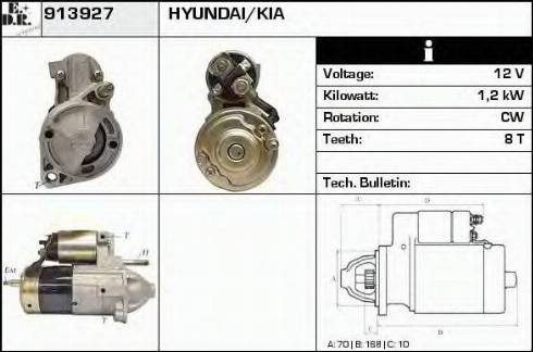 EDR 913927 - Стартер autospares.lv