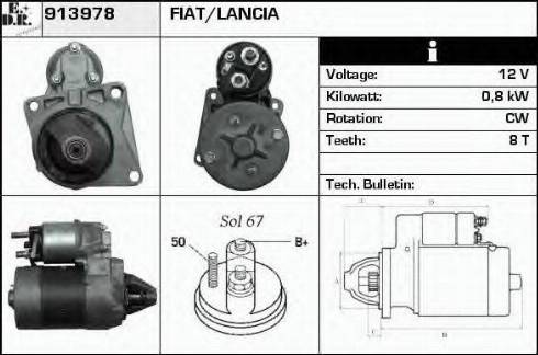 EDR 913978 - Стартер autospares.lv