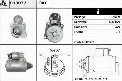 EDR 913977 - Стартер autospares.lv