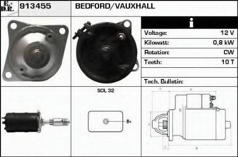 EDR 913455 - Стартер autospares.lv