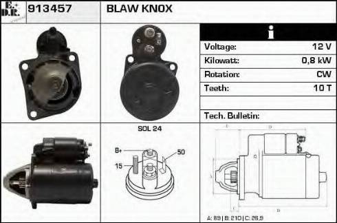 EDR 913457 - Стартер autospares.lv