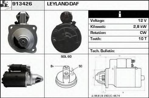 EDR 913426 - Стартер autospares.lv