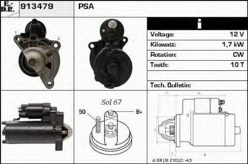 EDR 913479 - Стартер autospares.lv