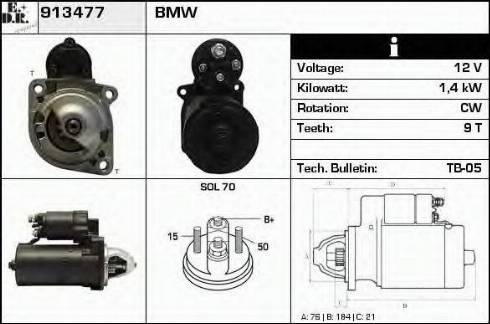 EDR 913477 - Стартер autospares.lv