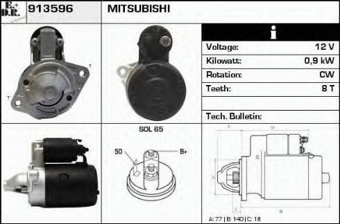 EDR 913596 - Стартер autospares.lv