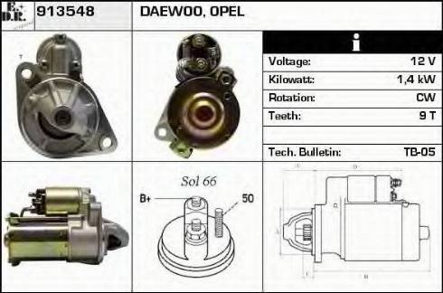 EDR 913548 - Стартер autospares.lv