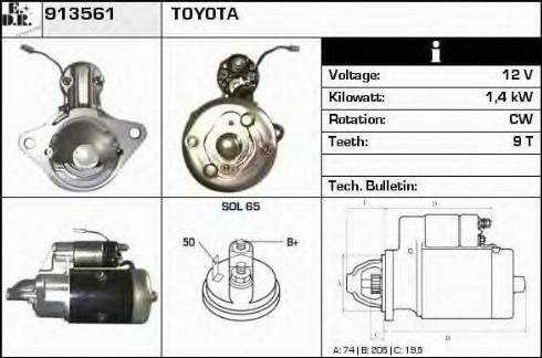 EDR 913561 - Стартер autospares.lv