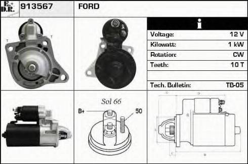 EDR 913567 - Стартер autospares.lv