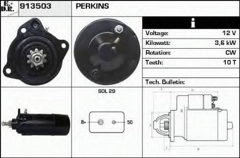 EDR 913503 - Стартер autospares.lv