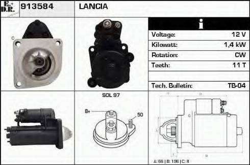 EDR 913584 - Стартер autospares.lv