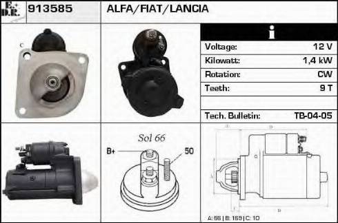 EDR 913585 - Стартер autospares.lv