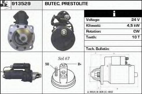 EDR 913529 - Стартер autospares.lv