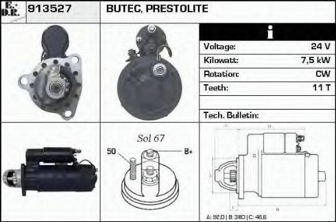 EDR 913527 - Стартер autospares.lv