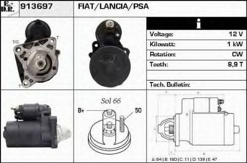 EDR 913697 - Стартер autospares.lv