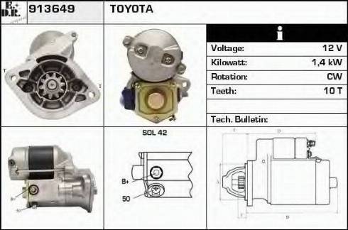 EDR 913649 - Стартер autospares.lv