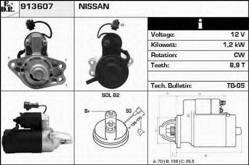 EDR 913607 - Стартер autospares.lv