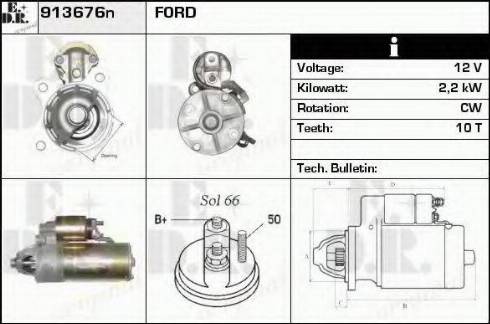 EDR 913676n - Стартер autospares.lv