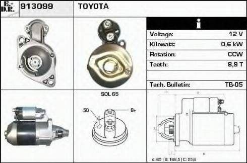 EDR 913099 - Стартер autospares.lv