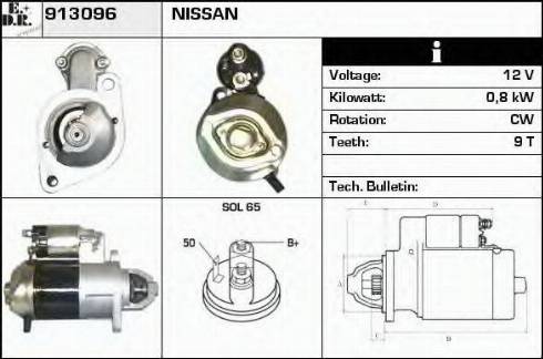 EDR 913096 - Стартер autospares.lv