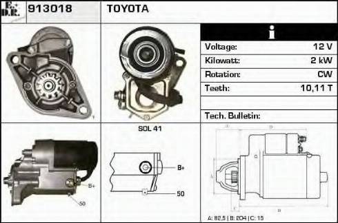 EDR 913018 - Стартер autospares.lv