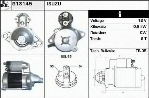 EDR 913145 - Стартер autospares.lv