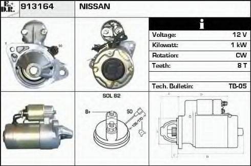 EDR 913164 - Стартер autospares.lv