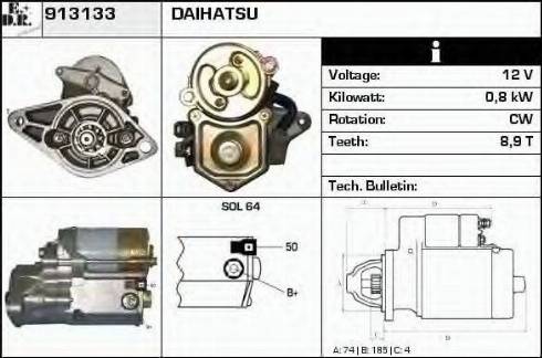 EDR 913133 - Стартер autospares.lv