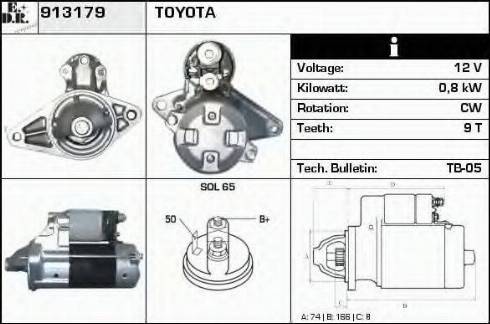 EDR 913179 - Стартер autospares.lv