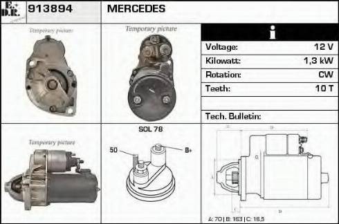 EDR 913894 - Стартер autospares.lv