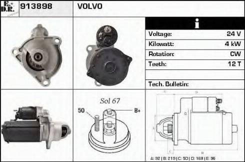 EDR 913898 - Стартер autospares.lv