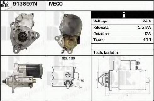 EDR 913897N - Стартер autospares.lv