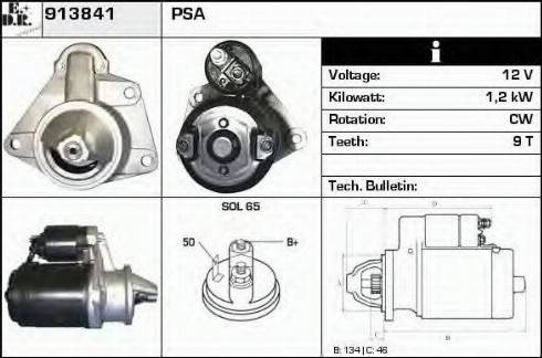 EDR 913841 - Стартер autospares.lv