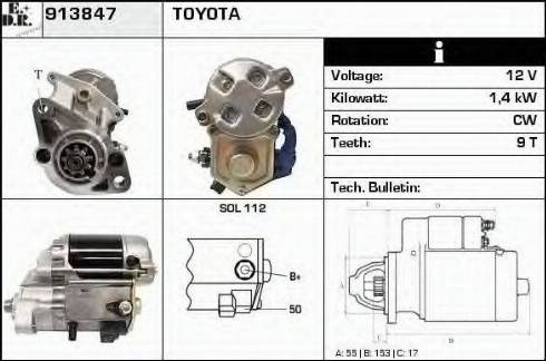 EDR 913847 - Стартер autospares.lv